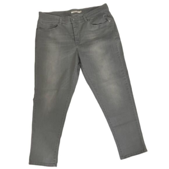 Levi’s gray classic crop pants size 14 EUC - Picture 1 of 11